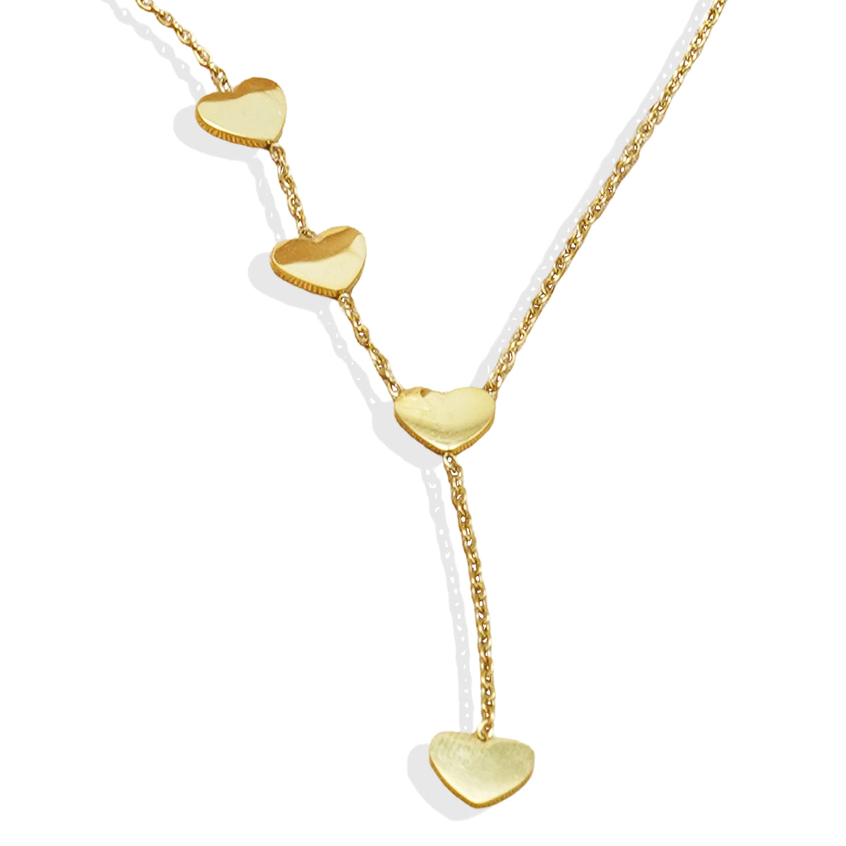 Lxalry 18K Gold-Plated Celestial Necklace - Butterfly & Heart Charm Stainless Steel Jewelry, Skin-Safe Hypoallergenic Gift for Women/Wife/Mom, Romantic Everyday & Wedding Glow