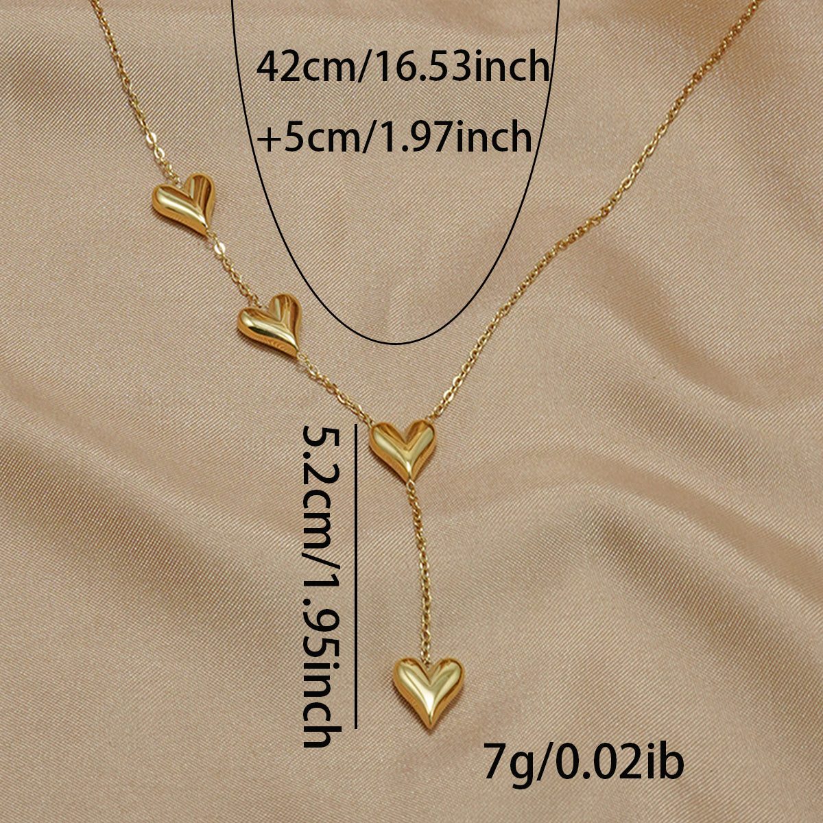 Lxalry 18K Gold-Plated Heart Necklace - Recycled Stainless Steel Modern Minimalist Jewelry, Hypoallergenic & Ocean-Safe Gift for Women/Wife/Mom, Everyday Elegance with Golden Hour Glow