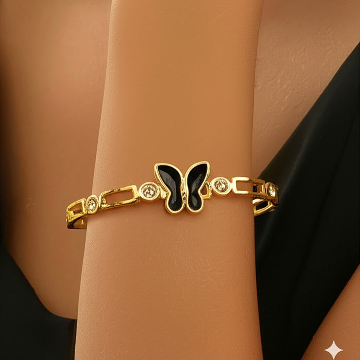 Lxalry Gold Electroplated Pure Iron Cuff Bracelet, Handmade Minimalist Jewelry for Women, Luxury Everyday & Formal Wear Essential with Secure Comfort Fit