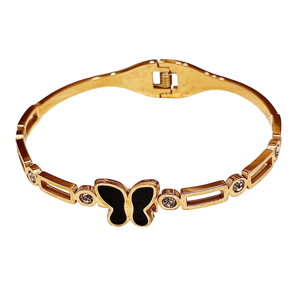 Lxalry Gold Electroplated Pure Iron Cuff Bracelet, Handmade Minimalist Jewelry for Women, Luxury Everyday & Formal Wear Essential with Secure Comfort Fit