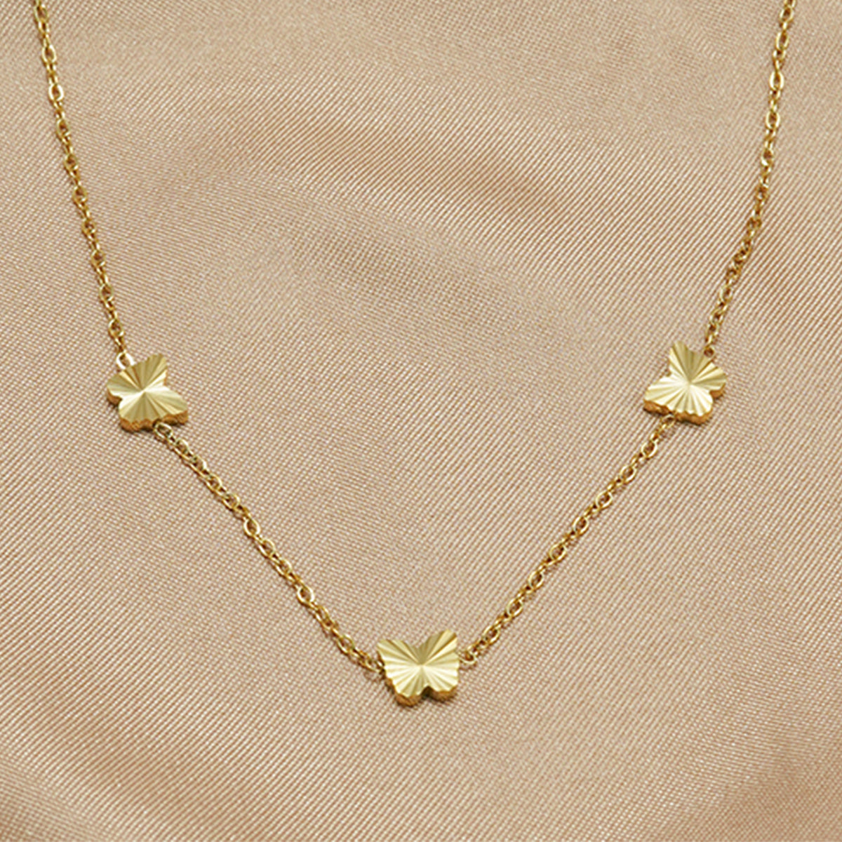 Lxalry 316L Stainless Steel 18K Gold-Plated Jewelry Set, Iridescent Blue-White Gradient 3D Glass Star Pendant, Hypoallergenic Tarnish-Free Earrings & Necklace, Beach Party & Daily Wear, Ocean-Inspired Luxury Gift for Women